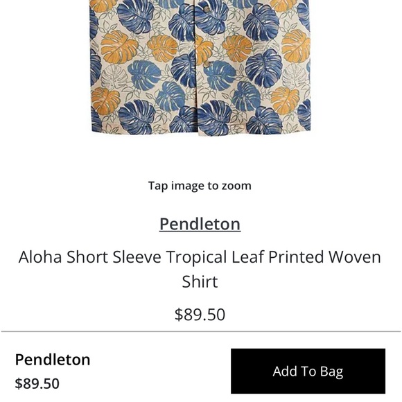 Pendleton Aloha Short Sleeved Shirt - Picture 2 of 5